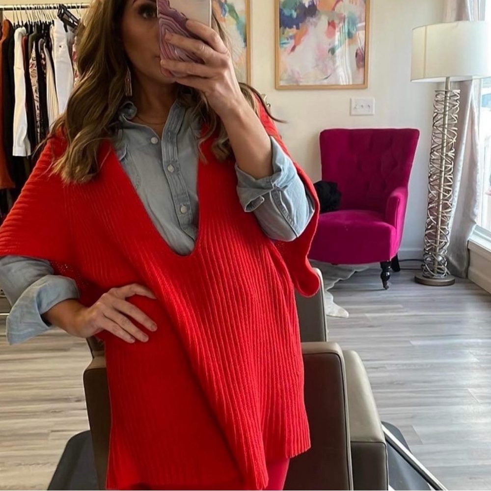 CAbi Ruby Oversized Pullover Sweater Small Oversi… - image 2